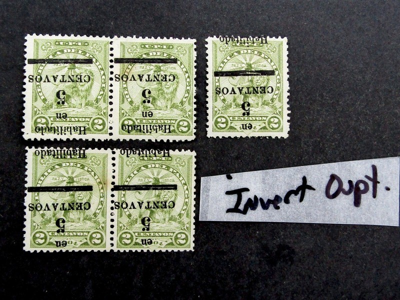 nystamps Paraguay Stamp Error Mint OG H €50 Invert Ovpt U26y682