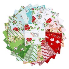 Charm Pack 5" Stacker 42pc Riley Blake "Claus Co" Christmas Melissa Mortenson