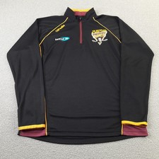 Huddersfield Giants 1/4 Zip Top Mens Large Black Training Rugby Sports O'Neills