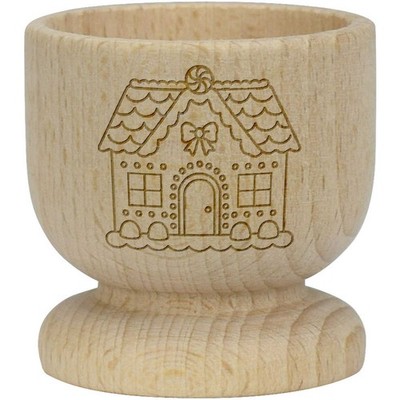 Eierbecher 'Lebkuchenhaus' aus Holz (EC00030337)