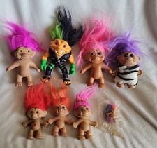 Mixed Lot of 8 Vintage 1990s Trolls Battle Punk Treasure