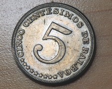 1968 Panama 5 Centesimos