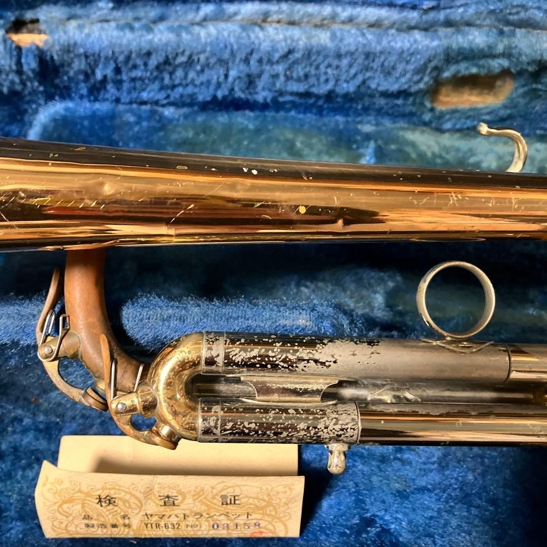 YAMAHA YTR-632 Trumpet Vintage Operation confirmed w/Case Wind