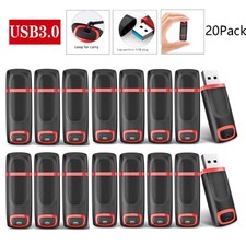 20 Pack USB3.0 Flash Drive Memory Stick Thumb USB Stick 32GB 64GB 128GB
