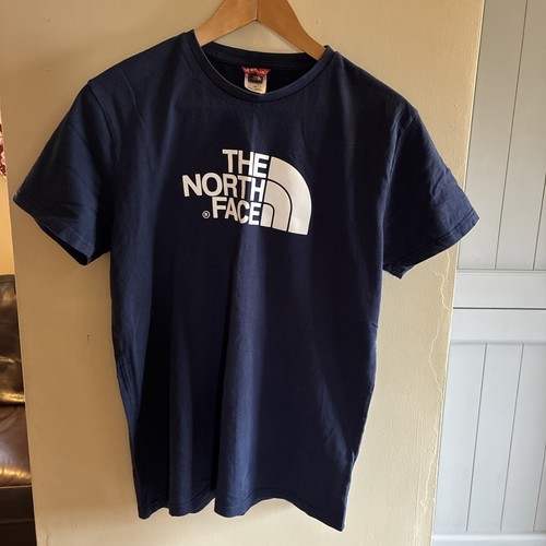The North Face Tshirt Size L Logo T-Shirt navy blue