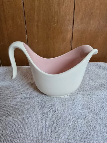 Taylor Smith And Taylor Creamer And Sugar Bowl W/Lid Windemere Pink Vtg 1960... - Picture 4 of 23