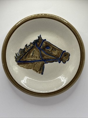 107th KENTUCKY DERBY Nut/Candy Trinket Dish Vtg 1981 Louisville Stoneware Co USA