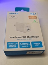 Anker Nano 20W PD Ultra-Compact USB-C Fast Wall Charger - White NEW SEALED  