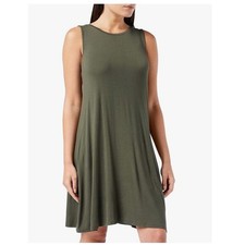 Amazon Essentials Women's Tank Swing Dress - Olive Green - XS, NWT