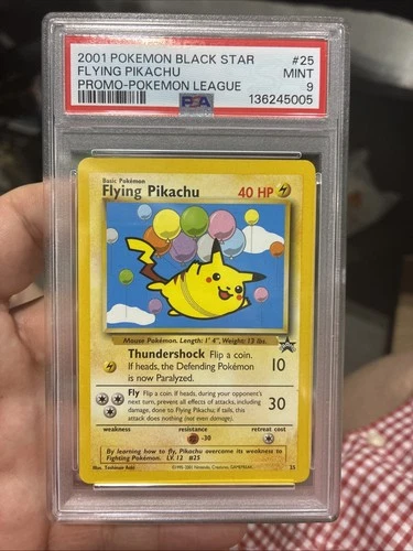 Pokemon Flying Pikachu Black Star Promo #25 PSA 9 MINT