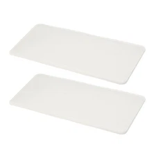 2Pcs Felt Base Shaper, 12 x 6 Inch Rectangle Bag Bottom Shaper, White