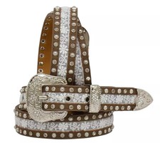 Angel Ranch White Lace Inlay Stones - Accessories Belt Kids - Da5212