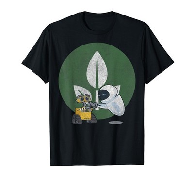 Disney Pixar Wall-E & Eve Leaf Logo T-Shirt_
