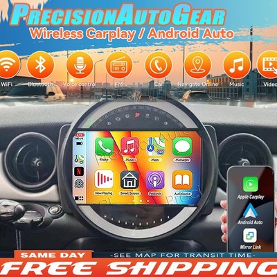 For 2007-2013 BMW Mini Cooper R56 R60 2+64G Carplay Radio Android 15 +Backup CAM