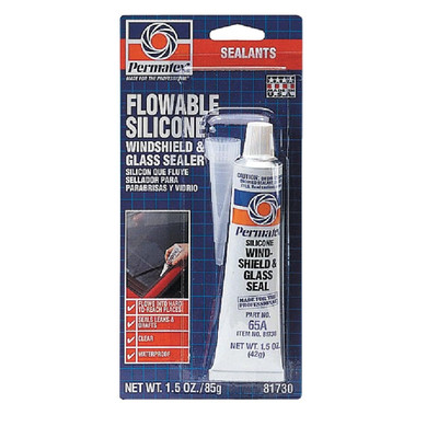 Permatex 81730 1.5 Oz Flowable Silicone Windshield Glass Sealer Sealant