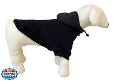 Lovelonglong Blank Basic Hoodie Sweatshirt for Dogs 100% Cotton Fits Small Me