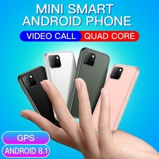 Mini Android 8.1 Pocket Smartphone Dual Cam GPS Dual Core Video Call Phone