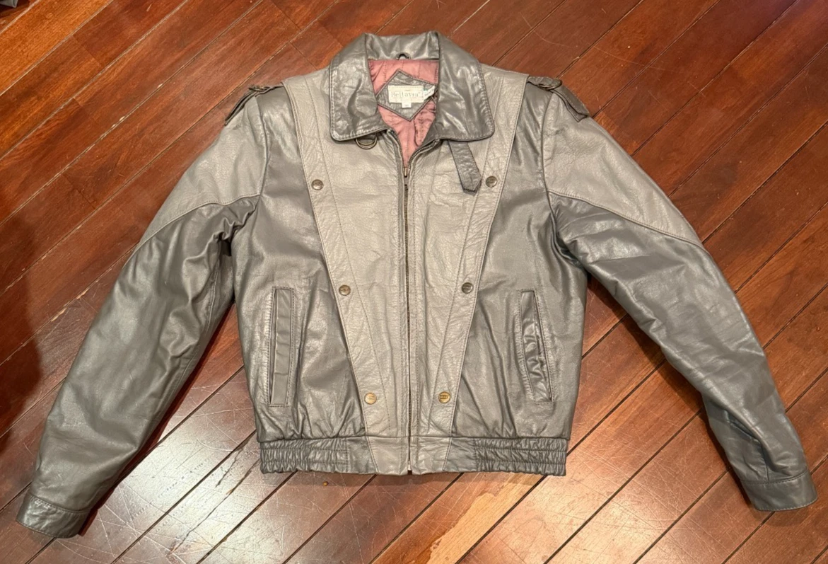 New Wave Leather 1980s Vintage Outerwear Coats & Jackets for Men
