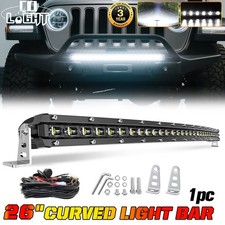 Curved 202632384450 Led Light Bar Single Row Off Road Driving Atv Suvwire