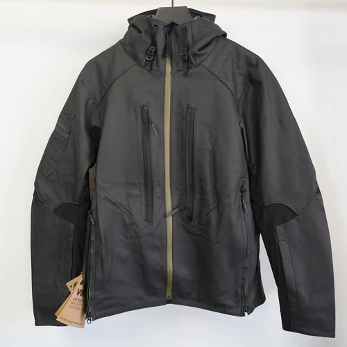 VIKTOS Waterproof Leather Tactical Jacket Men's S Black Full Zip Gorpcore New video thumbnail