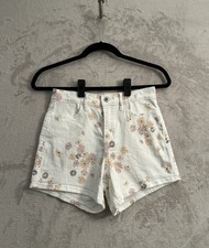 Abercrombie Kids Girls High Rise Mini Mom Shorts Floral Size 15/16 Cottage Boho