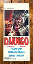 LOCANDINA MANIFESTO POSTER AFFICHE CINEMA DJANGO CORBUCCI NERO WESTERN FILM CULT