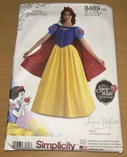 2017 Simplicity 8489 RR SNOW WHITE Disney Princess Costume Womens Sz 14-20 Uncut