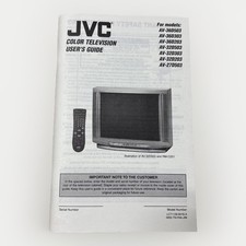 JVC Color Television Users Guide Booklet Fren...