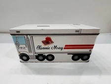 Vintage Metal Fanny Farmer Candy Delivery Truck Storage Tin and Coin Bank