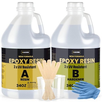 68oz 3× UV Resistant Epoxy Resin Kit Professional Non-Yellowing Resin Coating