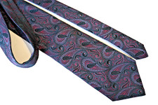 JOHN W NORDSTROM MEN'S TIE GRAY, RED/PAISLEY WIDTH: 4" LENGTH: 58"