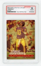 2000 Fleer Ultra Polychrome Gold Refractor Tom Brady RC Rookie WCG Gem-Mint 10