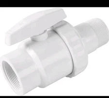 TonGass 1.5" MIP x 1.5" FIP 2-Way Trimline Ball Valve Compatible with Hayward Po