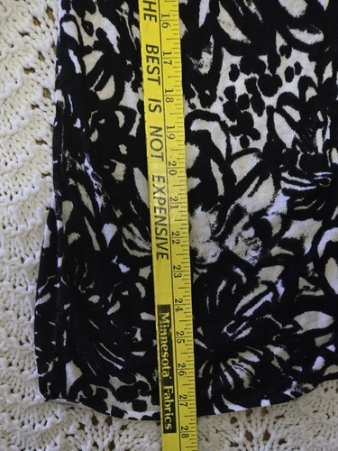 Chico’s Womens Open Cardigan Sz 3 Linen Blend Black Cream Floral Classic - 第 11/13 張圖片