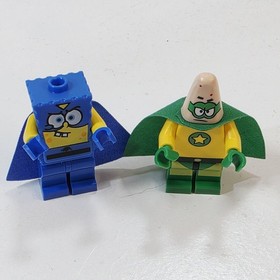 LEGO SpongeBob Squarepants and Patrick Super Hero Minifigure 3815 capes