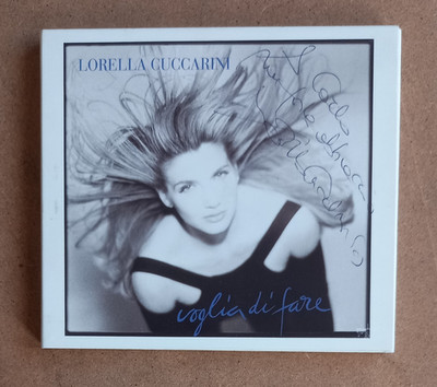 CD LORELLA CUCCARINI Voglia di faire 1995 Italien Rti Music AUTOGRAMMIERT Digipak