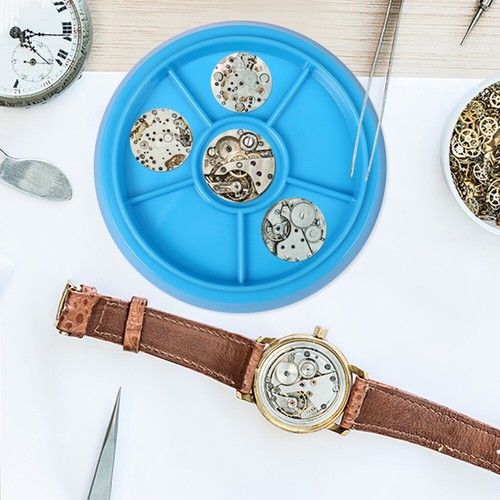 Uhr Staubschutz Herstellung Teile Halter Tablett Werk Uhrwerk Zubehör Wachmacher - Bild 7 von 11