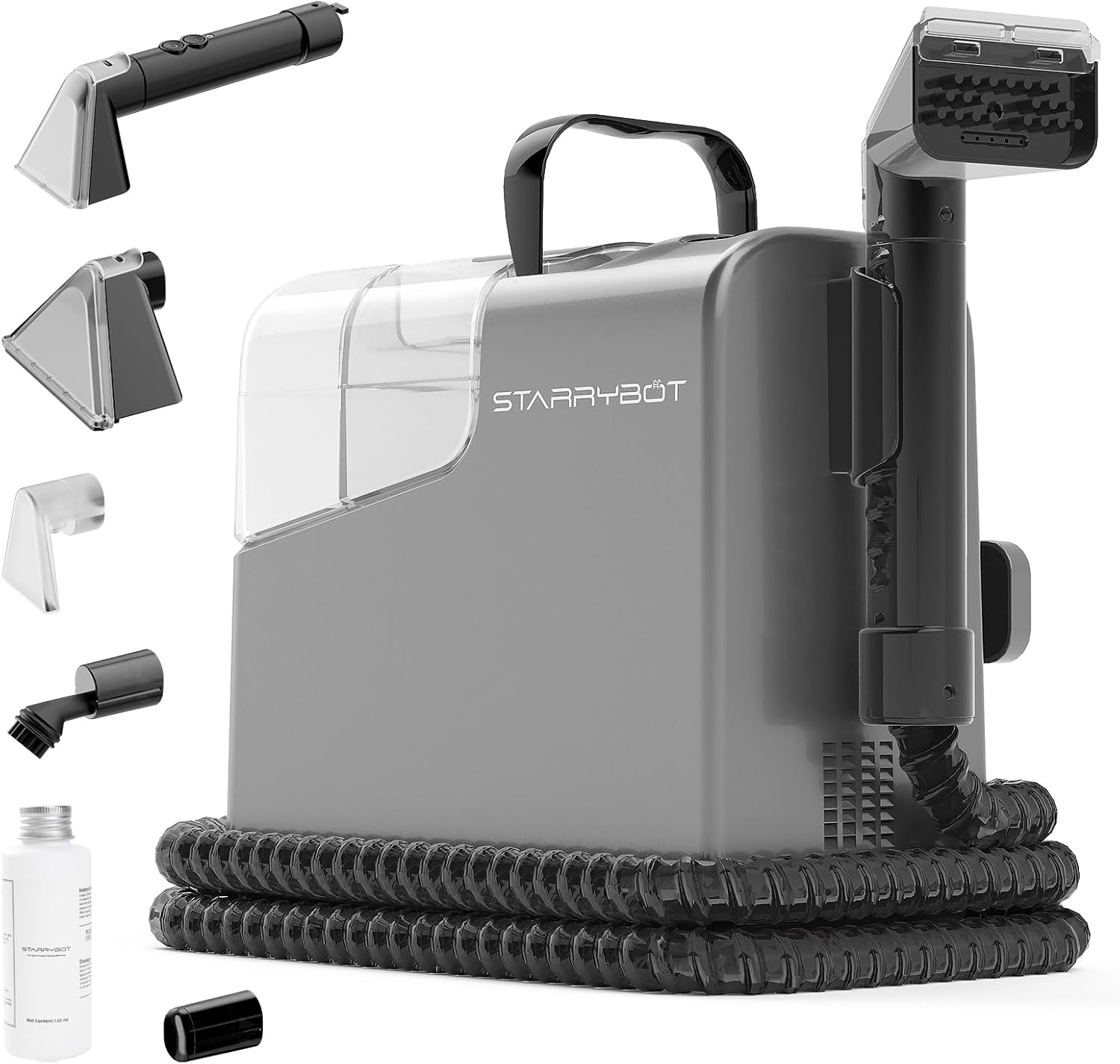 Portable Steam Carpet Cleaner for Carpets Upholstery with 1-Year Warranty-image