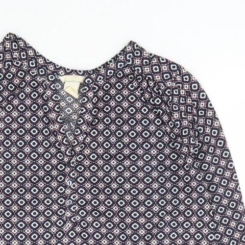 H&M Womens Blue Polyester Blend Blouse Size S - Picture 4 of 12