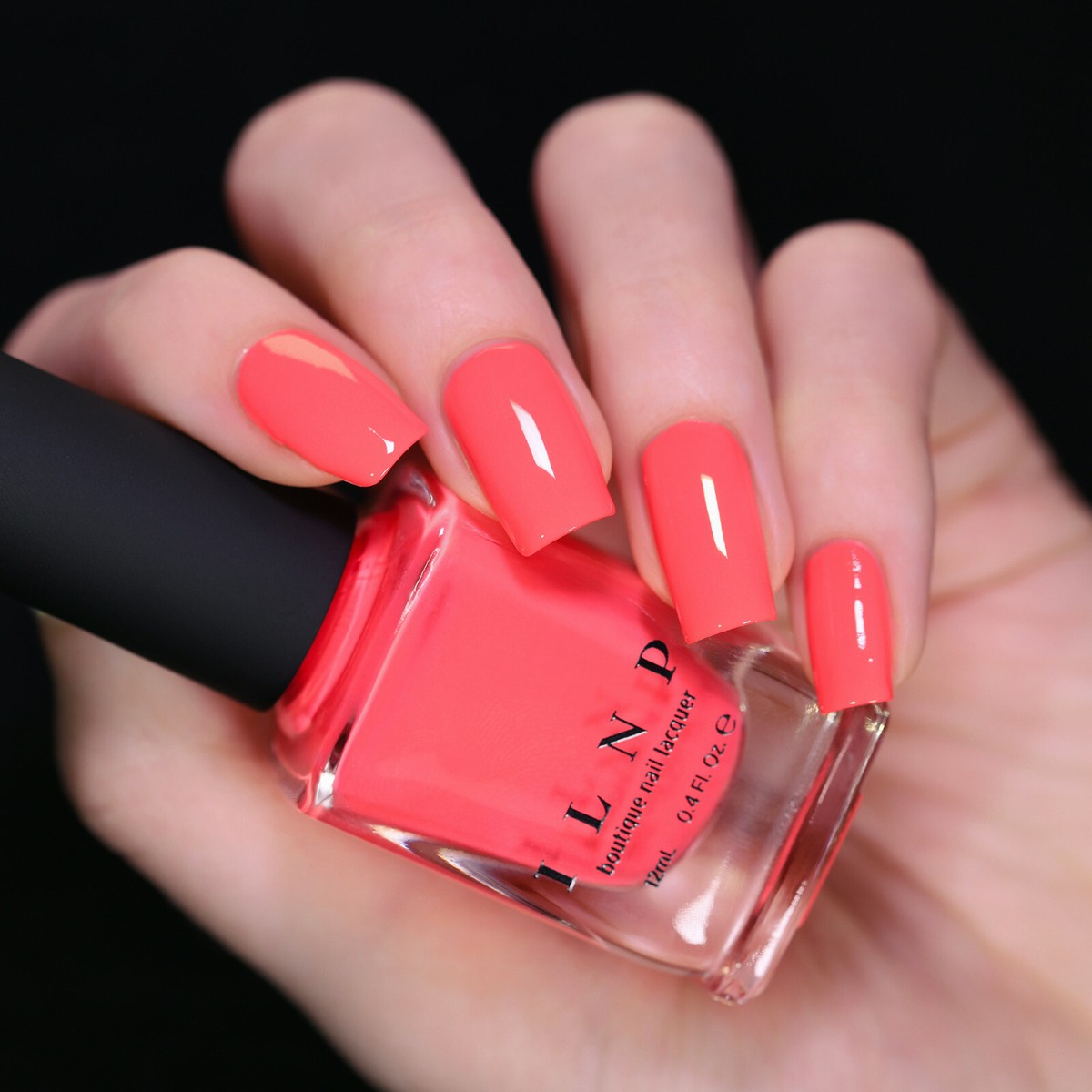 coral pink nails