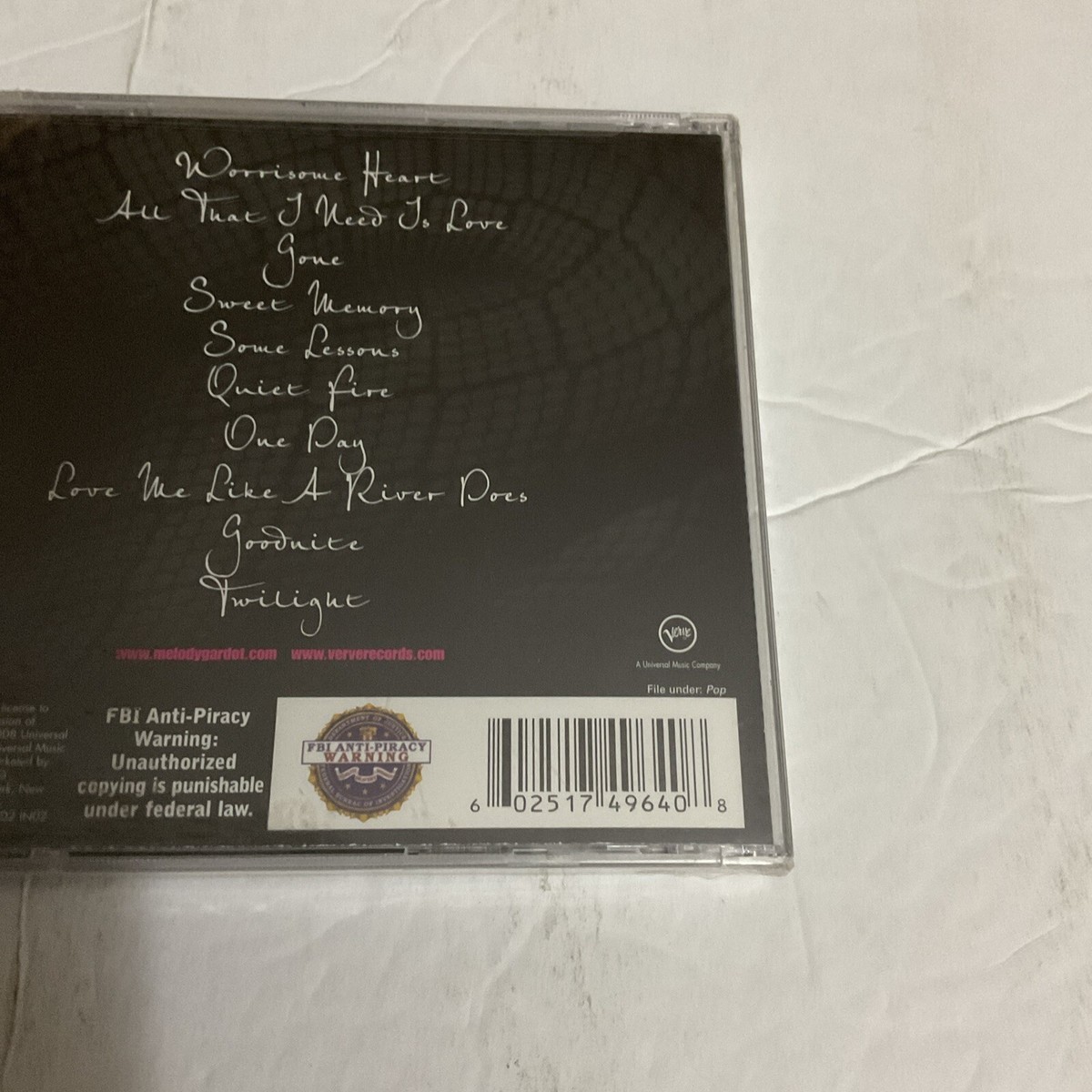 Worrisome Heart, CD by Melody Gardot, Brand New (Factory