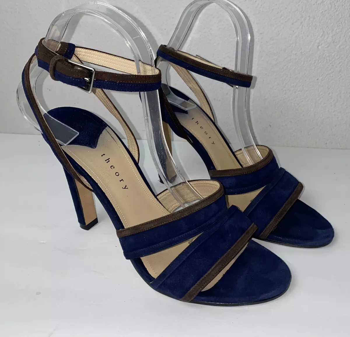 Theory store suede slingback