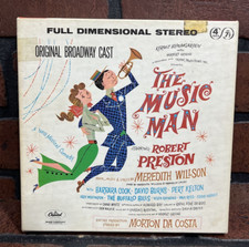 THE MUSIC MAN Broadway Cast Reel to Reel 7 1/2ips 7.5ips ZO 990