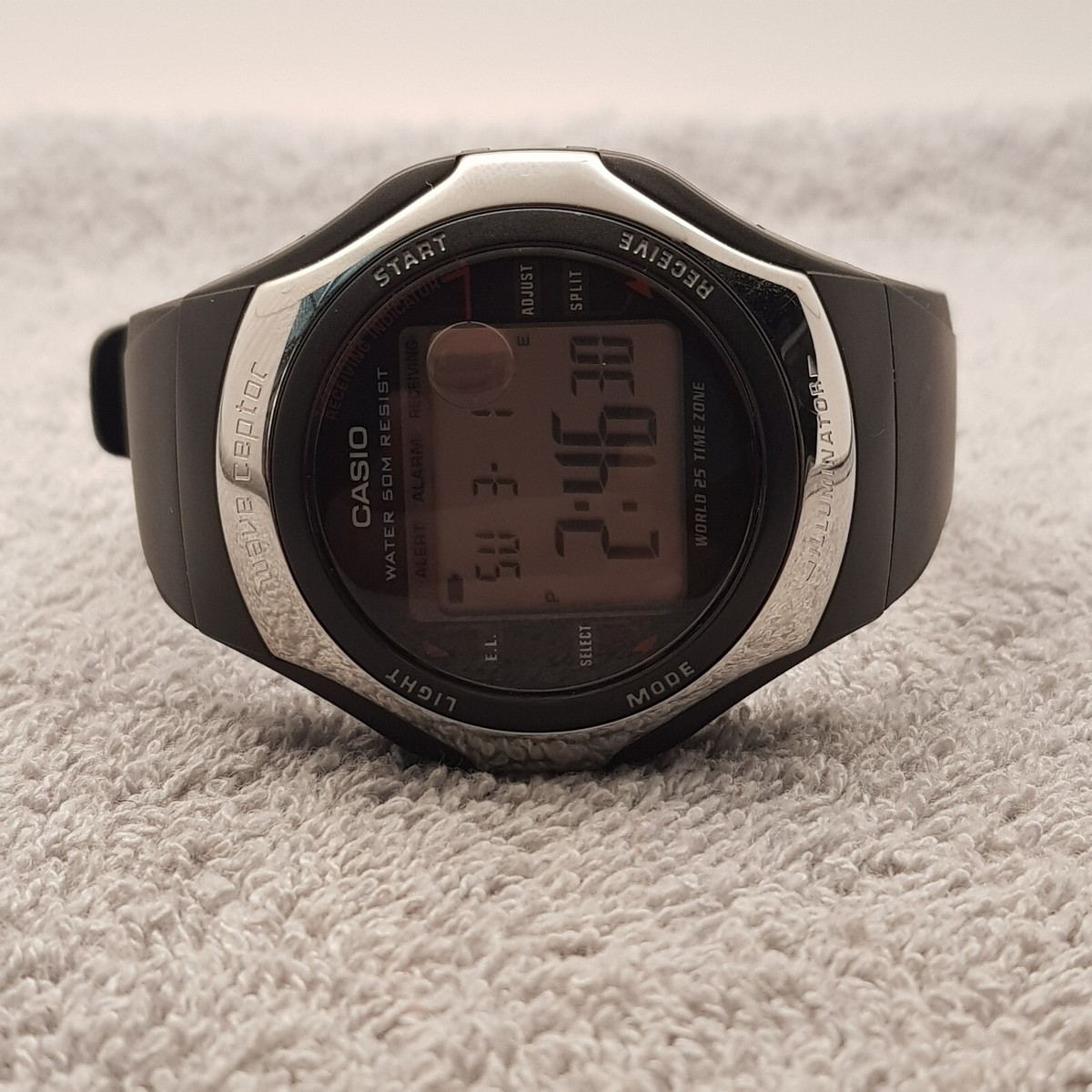 vintage 昭和レトロ W-56 カシオ Rare vintage CASIO Wave Ceptor WV-56H Atomic watch.New