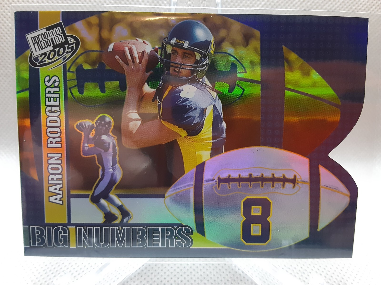 🏈2005 Press Pass Big Numbers Checklist Aaron Rodgers RC #BN25/25