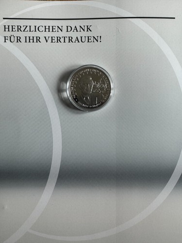MDM Silbermünze - Helmut Schmidt - Komitee für eine Europäische Währungsunion - Bild 2 von 2