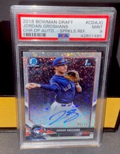 2018 Bowman Chrome Rookie Auto Jordan Groshans Sparkle Refractor /71 Rare!!!!!