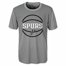 NBA Youth 8-20 Spurs performance Short sleeve Tee, S 8 , Cool Grey