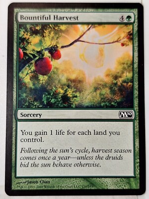 Bountiful Harvest - Magic 2010 Core Set M10 - Magic the Gathering MTG Nice!