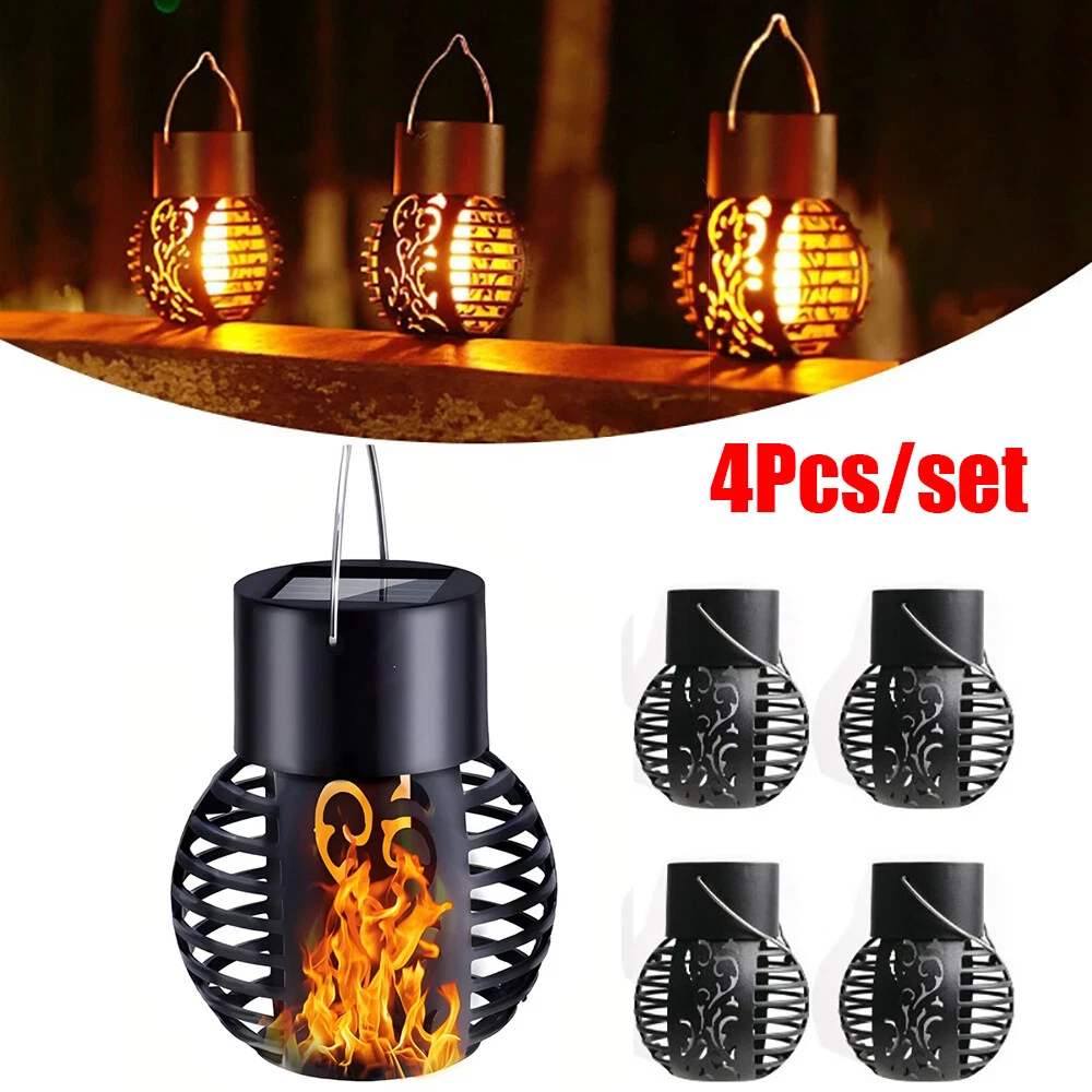Buy Outdoor Flickering LED Solar Powered Lantern In UK - Shop Now